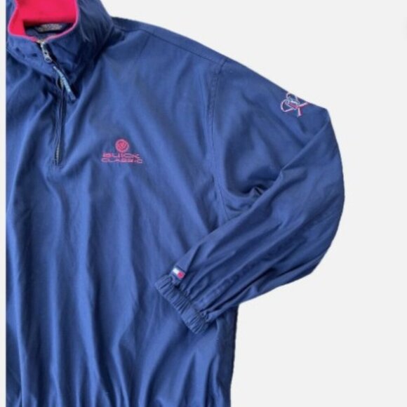 Vintage Tommy Hilfiger Golf 2003 Buick Classic 1/4 Zip Jacket XL PGA Lightweight - Picture 2 of 10